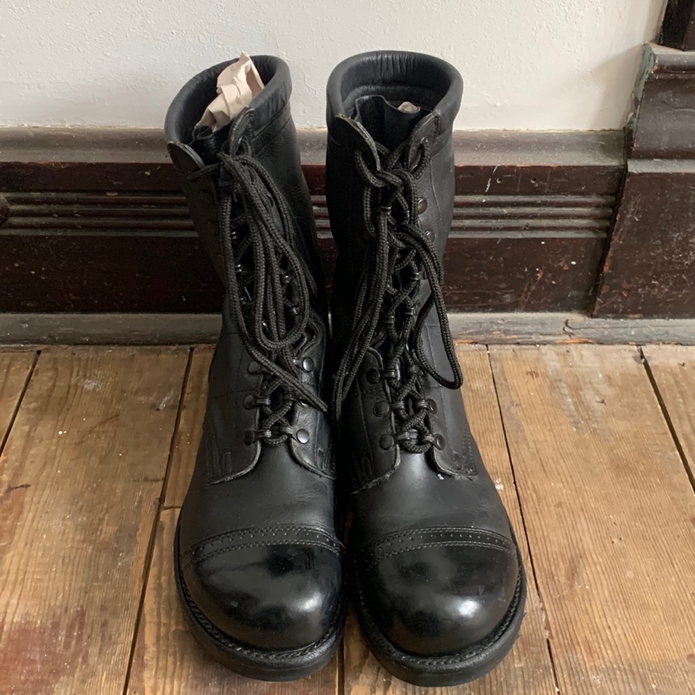 Corcoran black combat boots